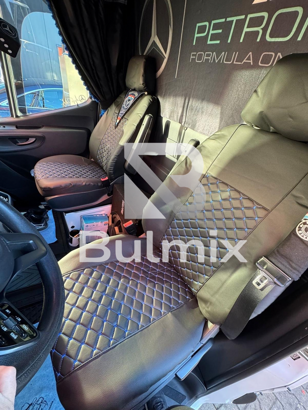 Калъфи за седалки за Mercedes Benz Sprinter W907 W910 1+1 комплект